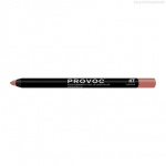 PROVOC, Гелевая подводка-карандаш для губ №47, Gel Lip Liner Luscious, бежево-розовая, матовая
