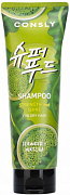 CONSLY, Шампунь с экстрактами водорослей и зеленого чая Матча, для силы и блеска волос, 250 мл