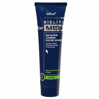 BIELITA, FOR MEN, Бальзам-сливки после бритья для нормальной кожи, 100 мл