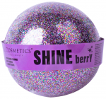 L`COSMETICS, Бурлящий шар для ванны с блестками, Shine berry