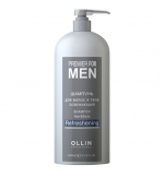 OLLIN, PREMIER FOR MEN, Шампунь для волос и тела освежающий, 1000 мл