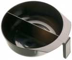 DEWAL, Чаша для краски, черная, с ручкой и перегородкой, 2х375 мл, T-1207