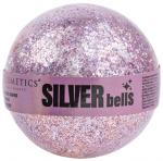 L`COSMETICS, Бурлящий шар для ванны с блестками, Silver Bells, 120 г