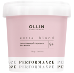 OLLIN, BLOND PERFORMANCE, Осветляющий порошок для волос 9+, 750 г