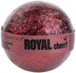 L`COSMETICS, Бурлящий шар для ванны с блестками, Royal Cherry, 120 г