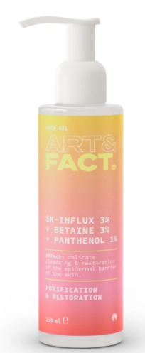 ART&FACT, Крем-гель для умывания для чувствительной кожи (SK-Influx 3% + Betaine 3%), 150 мл