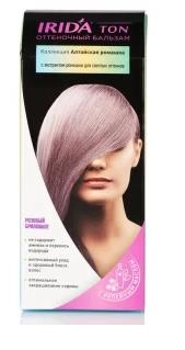 IRIDA TON, Бальзам для окраски волос оттеночный, Розовый бриллиант, 2*25 мл