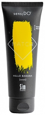 SIM SENSITIVE, SensiDO Match Hello Banana (neon) краситель прямого действия желтый неоновый, 125 мл