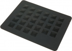 DEWAL, Подкладка под горячие инструменты, силикон, черная,  20x25см, ST-1005
