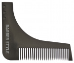 DEWAL, Расческа для бороды, черная, 9,5х11 см, CO-007