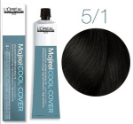 L'OREAL PROFESSIONNEL, MAJIREL COOL COVER, Краска для волос №5.1, светлый шатен пепельный, 50 мл