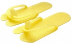 WHITE LINE, Тапочки пенополиэтилен 5 мм, желтые, LITE (40 шт/20 пар/упак)