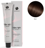 ADRICOCO, Miss Adri, Крем-краска для волос, №5.0, Светлый коричневый, 100 мл