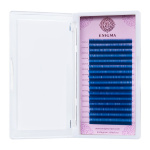 ENIGMA, Цветные ресницы, микс 0,10/L/7-12 mm "Blue" (6 линий)