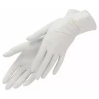 KAPOUS, Нитриловые перчатки неопудренные, текстурированные, нестерильные «Nitrile Hands Clean», белые, S, (50 пар/упак)