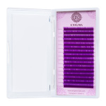 ENIGMA, Цветные ресницы, микс 0,10/L/6-13 mm "Purple" (16 линий)