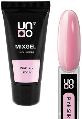 UNO, MIXGEL, Полиакриловый гель, Pink Silk, камуфлирующий, 30 г
