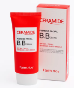 FARMSTAY,Ceramide Firming Facial BB Cream, Укрепляющий ВВ крем с керамидами SPF 50+, 50 г