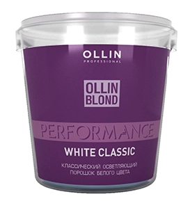 OLLIN, BLOND PERFORMANCE, Осветляющий порошок Классический, белого цвета, 500 г
