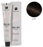 ADRICOCO, Miss Adri, Крем-краска для волос, №4.00, Коричневый интенсивный, 100 мл