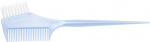 DEWAL, Кисть для окрашивания, голубая, с расческой, с белой прямой щетиной, узкая 45мм, JPP049D-1 blue