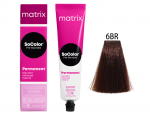 MATRIX, SOCOLOR Pre-Bonded, Крем-краска для волос №6BR, темный блондин коричнево-красный, 90 мл