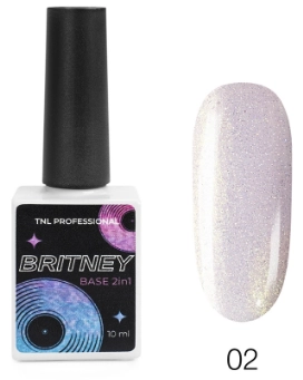 TNL, Britney, База светоотражающая 2 в 1 №02, сиреневый гламур, 10 мл