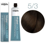 L'OREAL PROFESSIONNEL, MAJIREL COOL COVER, Краска для волос №5.3, светлый шатен золотистый, 50 мл