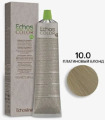ECHOS LINE, ECHOS COLOR, Крем-краска №10.0 NEW, платиновый русый, 100 мл