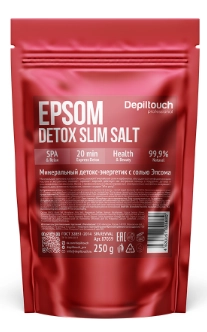 Depiltouch, Соль для ванны Минеральный детокс-энергетик с солью Эпсома, 250 г