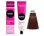 MATRIX, SOCOLOR Pre-Bonded, Крем-краска для волос №6BC, темный блондин коричнево-медный, 90 мл