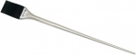 DEWAL, Кисть-лопатка для окрашивания прядей, силиконовая, черная с белой ручкой, узкая 22 мм, JPP149