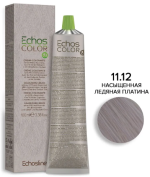 ECHOS LINE, ECHOS COLOR, Крем-краска №11.12 NEW, Насыщенный ледяной платиновый, 100 мл