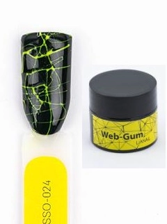 LIANAIL, WEB-GUM, Гель-краска для покрытия ногтей, Желтая неоновая, 5 мл
