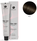 ADRICOCO, Miss Adri, Крем-краска для волос, №4.0, Коричневый, 100 мл