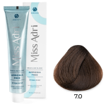 ADRICOCO, Miss Adri Brazilian Elixir, Ammonia free, Крем-краска для волос, №7.0, Блонд, 100 мл