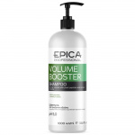 EPICA, VOLUME BOOSTER, Шампунь для придания объёма волос с растительными пептидами и протеинами, 1000 мл.