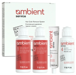 TEFIA  AMBIENT, Система для удаления краски с волос (лосьон состав 1, лосьон состав 2, крем-окислитель, паста обесцвечивающая)