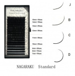NAGARAKU, Ресницы для наращивания   0,10-D-(7-15 мм) mix