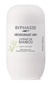 BYPHASSE, Дезодорант роликовый, BAMBOO EXTRACT с экстрактом бамбука, 48ч, 50 мл, 5148