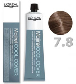 L'OREAL PROFESSIONNEL, MAJIREL COOL COVER, Краска для волос №7.8, блондин мокка, 50 мл
