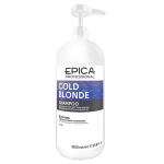 EPICA, Cold Blond Шампунь с фиолетовым пигментом, 1000мл.с маслом макадамии и экстрактом ромашки