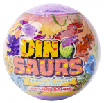 L`COSMETICS, Бурлящий шарик для ванн с игрушкой, Dinosaurs, 130 г
