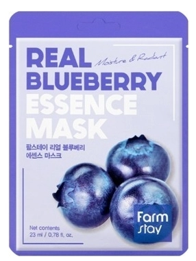 FARMSTAY, Тканевая маска для лица с экстрактом черники, 23 мл