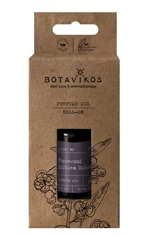 BOTAVIKOS, Парфюмированное масло Розовое дерево-Литсея кубеба, 10 мл