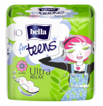 BELLA, Супертонкие женские гигиенические впитывающие ароматизированные прокладки, Ultra relax , (10 шт/упак)