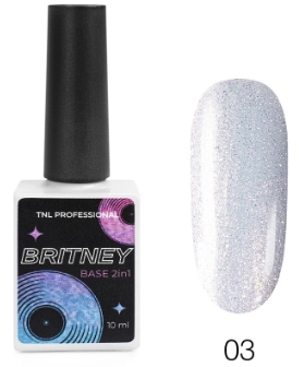 TNL, Britney, База светоотражающая 2 в 1 №03, аквамариновый порше, 10 мл