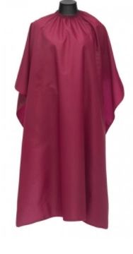 MELON PRO, Пеньюар бордовый из мягкой матовой ткани, на крючках, водотталкивающая пропитка, бордо