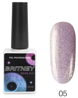 TNL, Britney, База светоотражающая 2 в 1 №05, попсовый фиолетовый, 10 мл