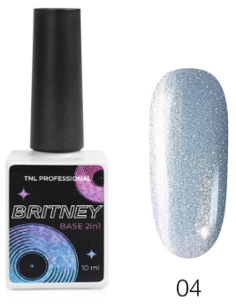 TNL, Britney, База светоотражающая 2 в 1 №04, поп-дива на лазурном, 10 мл